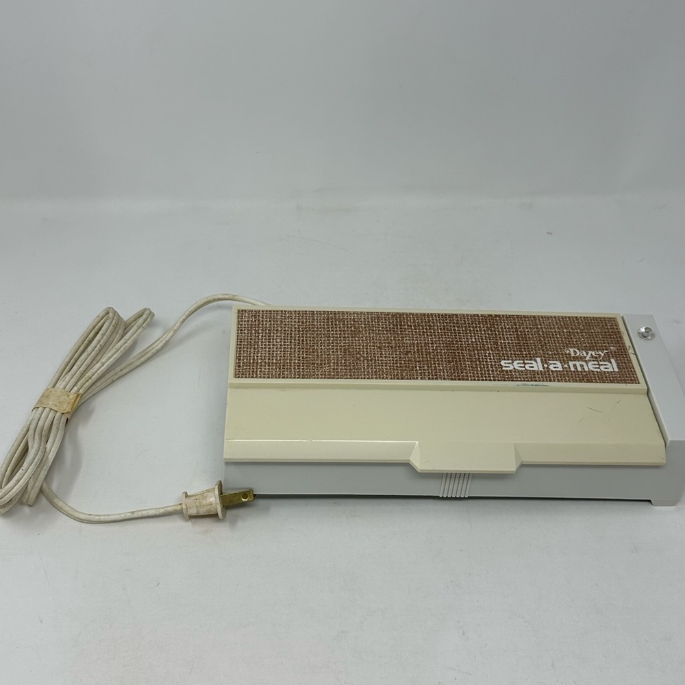Dazey Seal-A-Meal Food Saver Sealer Vintage 1976 Model SAM-1 Tested/Works Y1